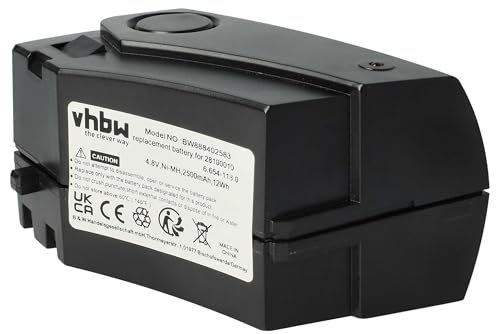 vhbw 1x batteria compatibile con Kärcher KC55 Plus aspirapolvere nero (2500mAh, 4,8V, NiMH)