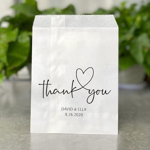 Sacchetti bomboniere personalizzati 3quot;x6quot;/4quot;x6quot;/5quot;x7quot;/6quot;x9quot; Sacchetti regalo di carta Party White/Kraft Paper Bag Cookie Bar Treat Candy Bags-White,13x18cm 25pcs