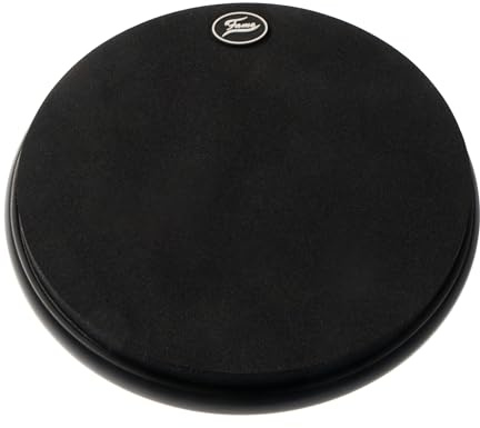 Fame FSPP Silent Practice Pad 10, Schwarz, Lautloses Drum Übungspad, Schaumstoff, Zwei Spielflächen, Rutschfest, Weniger Rebound, Ideal für Schlagzeug Training ohne Lärm