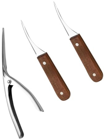 ABOOFAN Edelstahlreiniger 1 Satz Garnelenöffner aus Edelstahl küchenhelfee gekrösemesser Entferner für Garnelenschnüre Garnelenreiniger Schäler Werkzeug Garnelenschäler für die Küche