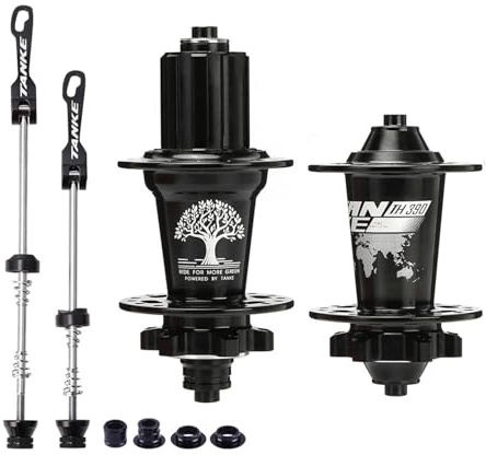 HUIOP per Bici Set di mozzi Anteriori e Posteriori per Mountain Bike per Bicicletta 32/36 Fori 6 Cuscinetti con sgancio rapido