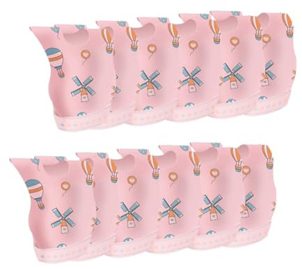Toyvian 20pcs Feeding Bibs Portable Saliva Towel for Teething Cute Cartoon Design for Boys Girls for Outdoor Use Keeps Dry from Spills