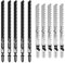 Lot de 10 lames de scie sabre - Lames de scie sabre - Lames de scie sabre - Lames de scie sabre - Pour béton cellulaire, bois, métal, brique, béton, compatible avec les scies sabres courantes