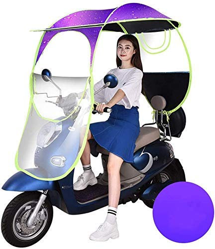 Motorradabdeckung, Universal-Auto-Motorroller-Regenschirm, Mobilitäts-Sonnenschutz, Regenschutz, wasserdicht, zusammenklappbarer Überdachungsschutz für Mobilitätsroller, Motorrolle