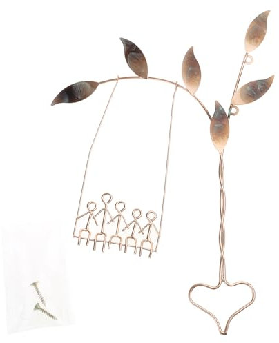 MEAKTSMI Rooted In Love Swing Skulptur Wanddekoration Wandbehang Metall Wandkunst Paar Auf Schaukeln Wandbehang Für Zuhause