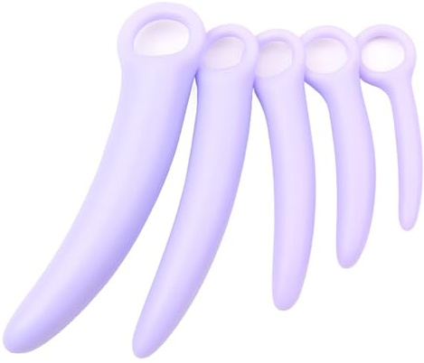 BDSMAGE Ensemble de Dilatateurs vaginal en silicone, Plug Vaginal Multifonction massager Anale Plug Vagininal pour Femme (Violet)