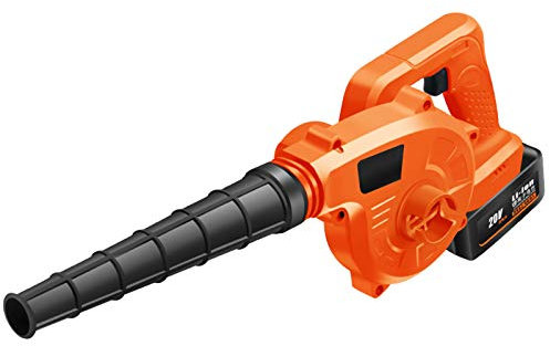 KJZHFOZ Small Handy Leaf Blower, Cordless Leaf Blower, 2-in-1 Handheld Vacuum/Sweeper, for Blowing Leaf/Snow Dusting