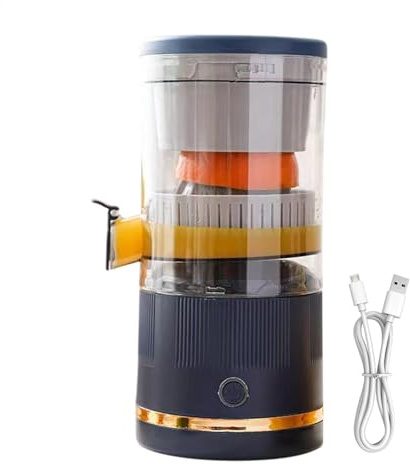 Automatic Separation Juicer, Portable Citrus Juice Press, Electric Citrus Juicer, Easy to Clean, Easy to Use, 23.5cm, For Lime, Orange, Grapefruit