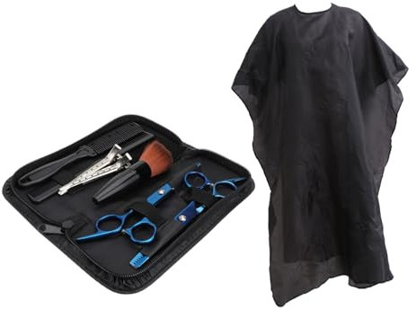 minkissy 10stücke Scherenset Mit Haarschneideschere Flachschere Friseurschere Und Haarschneidezubehör Aus Und Kunststoff Langlebig Und Rostfrei Für Friseursalons Und Hobby-friseure