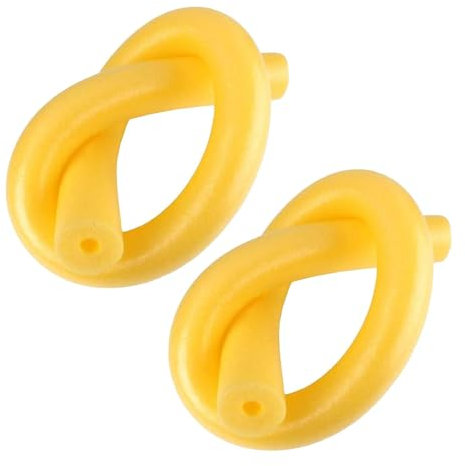 2pc Schwimmnudel für Kinder & Erwachsene - Lange Schaumstoff Poolnudel - Schwimmhilfe Strand & Wasserspiele - Wassernudel (Gelb)
