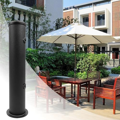 Tube de rechange en acier inoxydable pour support de parasol robuste pour installation de parasol d'extérieur