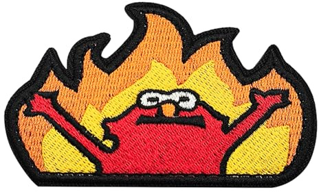 Hell Fire Meme Bestickter Patches Klett Lustiger Klett Patch Militär 1Stück | Stickerei Taktisch Aufnäher, Stickerei Aufnäher für Kleidung Rucksack Jacken Hundegeschirr Militär