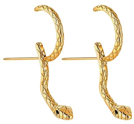Pendientes de Serpiente para Mujer Accesorios de de Aros Pequeños | Pendientes Retro de Animal para para Adultos Hogar Diario Aire Libre Viajes Citas Bodas Trabajo y s