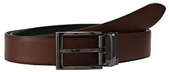 LLOYD Leder Gürtel 2 in 1 Reversible Belt W120 Cognac/Black braun schwarz kürzbar wendbar