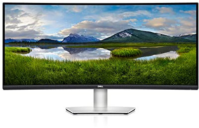 Dell S3423DWC USB-C 34 Zoll WQHD (3440x1440) 21:9 1800R Curved Monitor, 100Hz, VA, 4ms, AMD FreeSync, 99% sRGB, Eingebaute Lautsprecher, USB-C, 2x HDMI, 3x USB, 3 Jahre Garantie