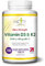 Vitamin D3 K2 (MK7) 100ug - 6 Month’s Supply - High Strength 180 Tablets - Premium Vegetarian Tablets - Suitable for Vegetarian - Vitamin D3, 4000iu & K2 - Made in UK