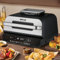 BAKAJI Friggitrice ad Aria e Grill Bistecchiera XXL Combi 6 L, Air Fryer Multifunzione con Piastra Griglia per Cuocere, Arrostire, Grigliare, BBQ, 6 Livelli di Cottura, Sonda Temperatura, 1800W