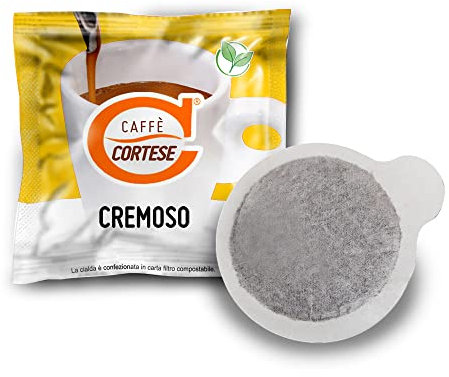 Caffè Cortese - Cialde compostabili ESE 44 (150 Cialde, Miscela Cremoso)