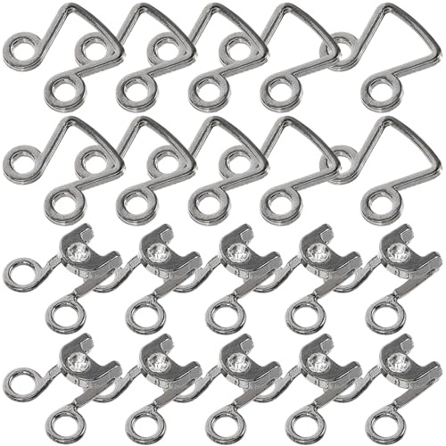 GETAJGHSD 10 pièces Crochet Métallique de Couture Fermeture Invisible pour Chemises Jupes Soutien-gorge Lot de Crochets Robustesse et Facilité Utilisation pour Projets DIY et Vêtements