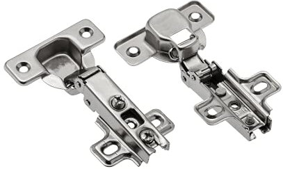 Pack of 10 Door Hinges 35mm Cup 110 Degree Kitchen Cabinet Wardrobe with Wood Screws