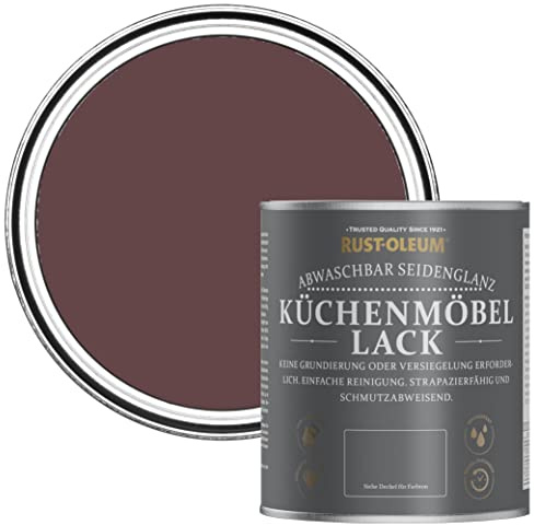 Rust-Oleum Dark Purple Scrubbable Kitchen Cupboard Paint in Satin Finish - Mulberry Street 750ml