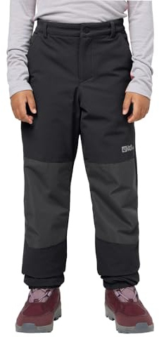 Jack Wolfskin Unisex Kinder Rascal Winter Pants K Wanderhose, Schwarz, 152 EU