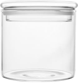 H&H Nube Azucarero de vidrio borosilicato transparente con tapa