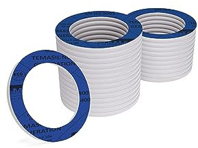 KKMSEALS Dichtungsringe Set Sanitär - Wasserhahn Dichtung 1/2” - Flachdichtung Gummi - Dichtungen aus Mineralfaser und NBR-Kautschuk - Dichtungsring Blaue - Dichtungsset (25 Stück, 18x11x2mm)