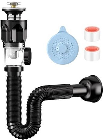 Tuyau de vidange pour évier, tuyau de drainage extensible | Tuyau de vidange flexible pour évier de cuisine, salle de bain