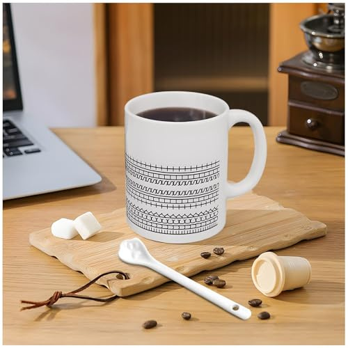 Gonggi Hidden Message Coffee Mug Funny This Cup with Sarcastic Humour, 11oz Black and White Ceramic Cup, Coffee Lover Gift for Friends, Family, Coworkers & Work Besties