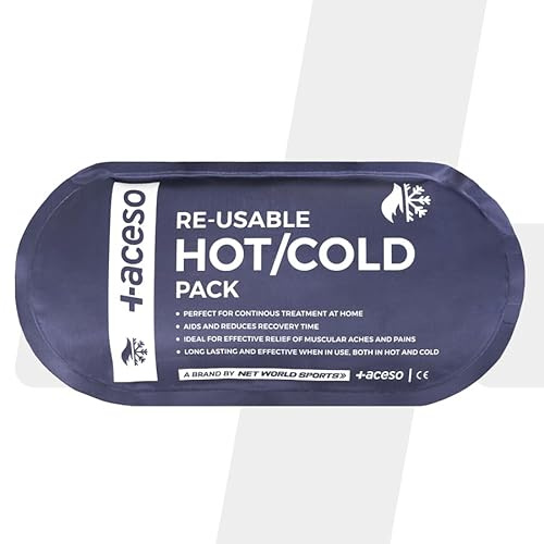 ACESO Reusable Hot & Cold Gel Pack for Injury Relief | Ice & Heat Therapy with Soft Sleeve – Pain Relief for Muscle Strain Joint Aches & Sports Recovery – Pack of 1 or 30 (Pack of 1)