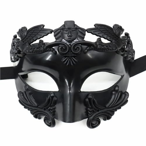 YUYWWAN Venezianische Maske Herren, Masquerade Mask Erwachsene, Vintage Maskenball Maske Herren Venezianische Masken für Halloween Karneval Maskerade Rollenspiel Partykostüm Zubehör