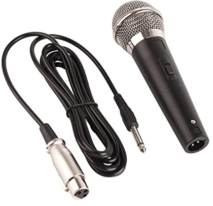 Wakects Professionell Dynamisk Mikrofon, Tydligare och Högre Sång, Tufft Zinklegeringsmaterial, Superkardioidmönster, Högfrekvent Svar, Stor Mångsidighet för Karaoke, Utomhus