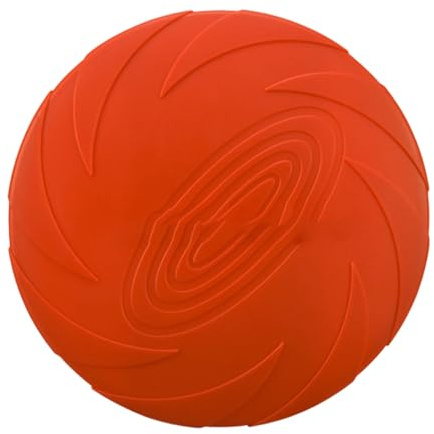 Dcaknri Discos voladores multiusos para perros, juguete masticable para entrenamiento, alimentación y actividades al aire libre, diseño de goma suave para perros