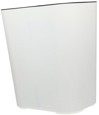Hemobllo Poubelle Cuisine Double Compartiments 12l Couvercle Plastique Ivoire, Bac de Recyclage Combiné Étanche, pour Tri des Déchets Ménagers à Domicile, la Cuisine et Salle de Bains,