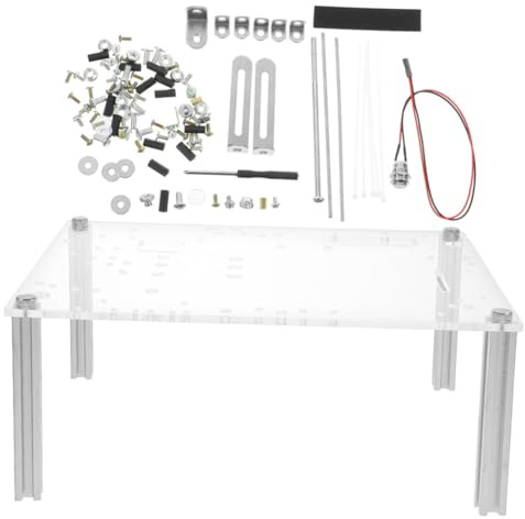LIGIGWASH Open Air PC Gehäuse Mittelgroßes DIY Chassis mit Stabilem Sockel Platzsparend und Kompatibel mit Matx Mainboards Robustes Offenes Testgestell für Sichere Bauteilprüfung