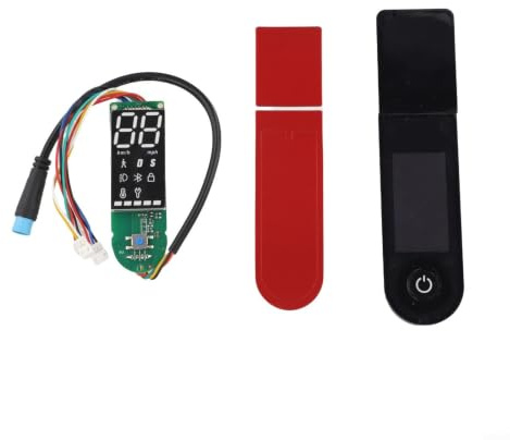 QOXEZY Set med kretskort och omkopplingspanel för Xiaomi för M365 Pro 1S Pro 2 elektrisk skoter, instrumentpanel för instrumentpanel med hastighetsmätare, direkt plug-in ersättningstillbehör (Pro2-kit