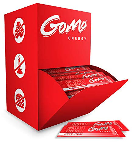 GoMo ENERGY® Energy Drink zuckerfrei│Mehr Leistung & Konzentration│Wachmacher mit Koffein, L-Carnitin, Vitamin-B-Komplex hochdosiert │ Vitaldrink vegan mit Holunderextrakt │INTENSE VITALITY 100er BOX