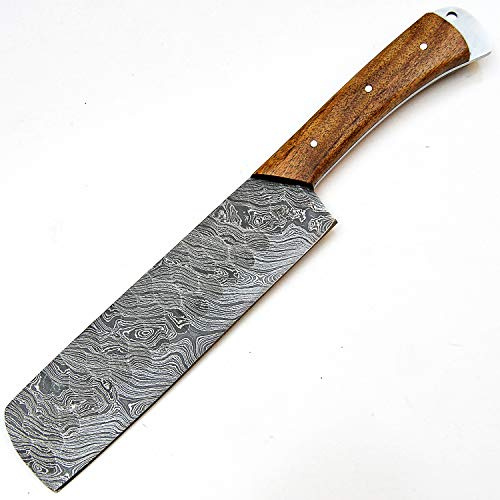 Coltello da cucina PAL 2000 in acciaio damasco da cuoco – 17,8 cm circa – Coltello da cuoco in acciaio damasco – miglior coltello da cucina fatto a mano damasco con guaina Acquista con fiducia 9533