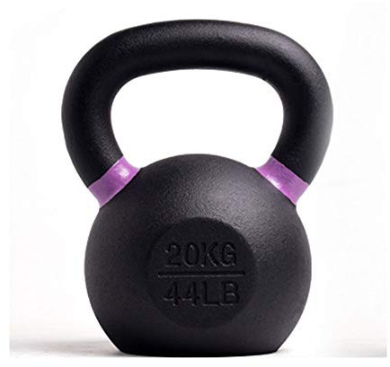Kettlebells AGYH Schwarz Gusseisen, Muskelkrafttraining for Hauptgymnastik, 4 Kg / 6 Kg / 8kg / 10 Kg / 12 Kg / 14 Kg / 16 Kg / 18 Kg / 20 Kg / 24 Kg (Size : 20kg/44.1lb)