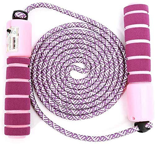 Cuerda de saltar para niños, con cómodo medidor y asas - Speed Rope Skipping Rope para entrenamiento de fitness y boxeo