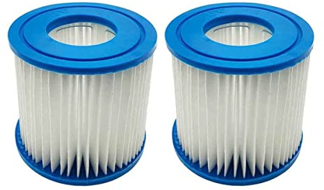 WuYan Filterpatrone für Typ D VII, Kartuschenpumpe kompatibel mit Best-Way Intex Typ D Filterkartusche Hot Spring Spa Pools, 2 Stück