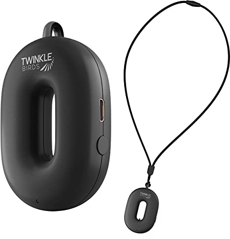 Wearable Air Purifier Necklace - Portable Personal Ionizer - Rechargeable Travel-Size Air Cleaner - Removes Dust Allergen Odor Viruses Bacteria - Use in Office Airplane Train Bus - For Kids and Family