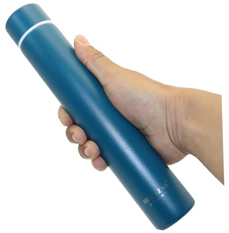 Thermosflasche Schmal Lang, Trinkflasche Dopper Edelstahl 250ml, Sport Wasserflasche (Blau)…
