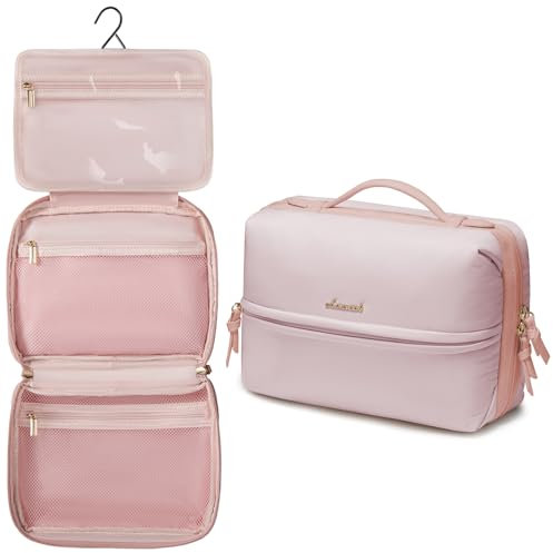 LOVEVOOK Kulturtasche Damen Kulturbeutel zum Aufhängen Reise Kosmetiktasche Groß Make Up Tasche Wasserdicht Cosmetic Toiletry Wash Bag Women Schminktasche Beauty Case Frauen für Urlaub Travel