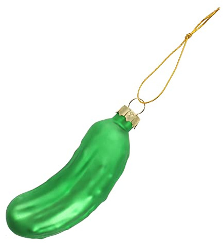 LIFKICH Handgemachte Grüne Glas Gurke Weihnachten Gurke Ornament Weihnachtsbaum Urlaub Dekorationen