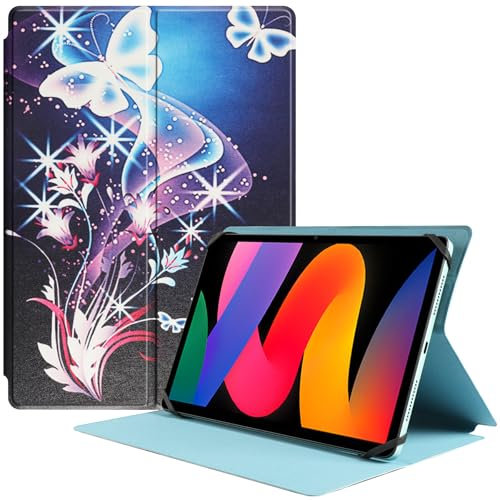 HGWALP Slim Universal Tablet Custodia 9 -11 pollici, Folio Tablet Custodia protettiva per 9 9.7 10 10.1 10.5 11 Tablet con angoli di visione multipli e design del foro della fotocamera-PBF