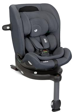 Joie i-Pivot™ Grow Kindersitz, i-Size R129, drehbar, ISOFIX, Seitenaufprallschutz, Geburt bis 10 Jahre (40–135 cm) (Moonlight)