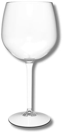Generico 6 Bicchieri Calici VINO Ballon trasparente in TRITAN 582 cc
