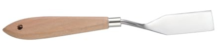 PERSELOSO Spatola in Legno e Acciaio Inox per Pittura a Base D'acqua e Olio, Coltello da Pittura Flessibile per Artisti Amatori e Professionisti
